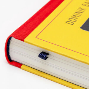 roter Leinenrücken, nachtblaues Lesebändchen